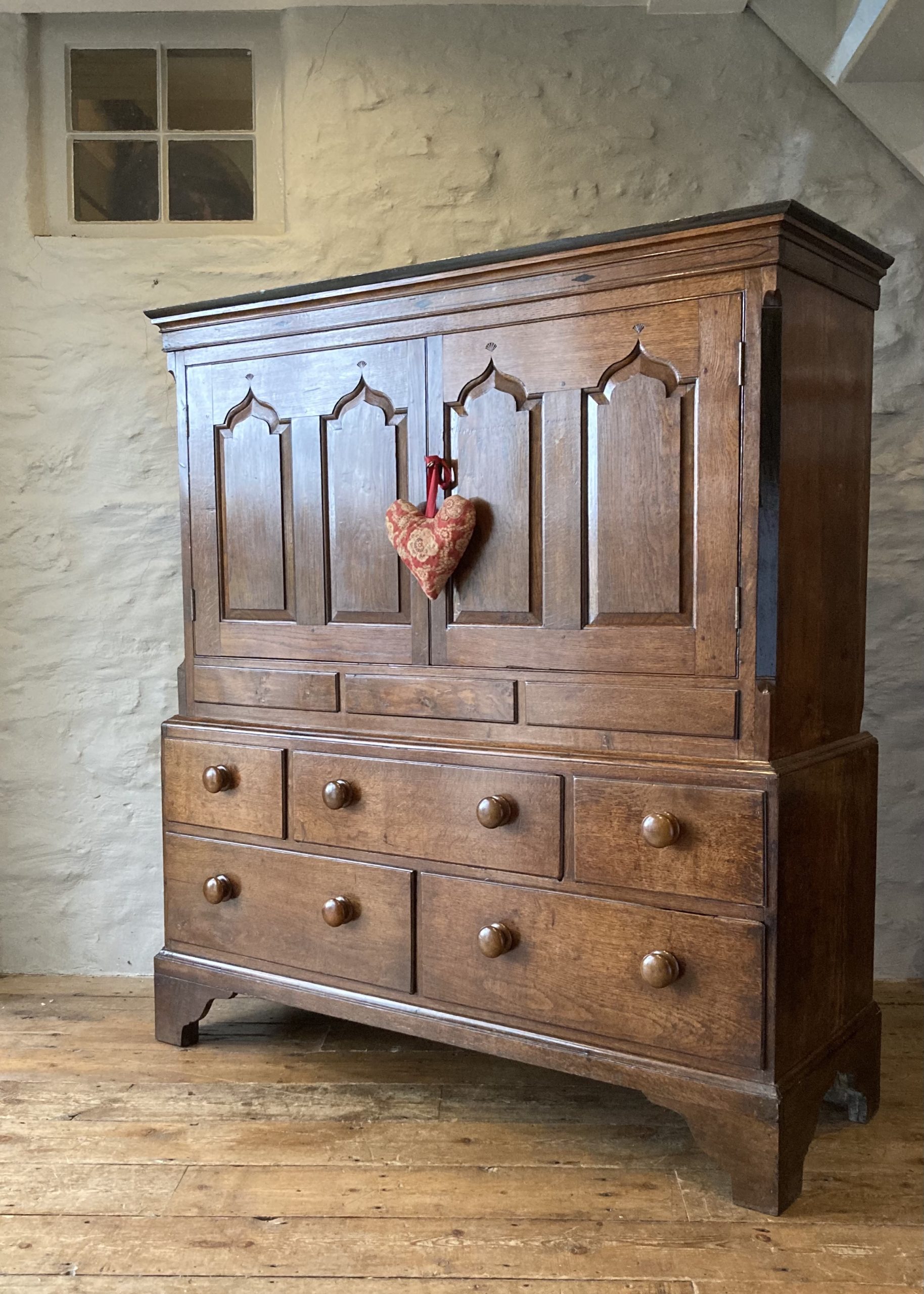 Tim Bowen Antiques, Carmarthenshire, Wales » Small Welsh oak cupboard Sold