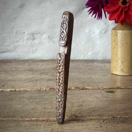 Small chip carved knitting sheath