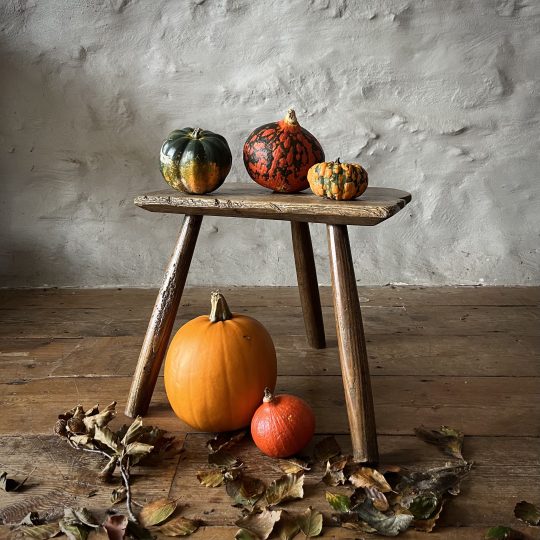 19th century Welsh ash stool