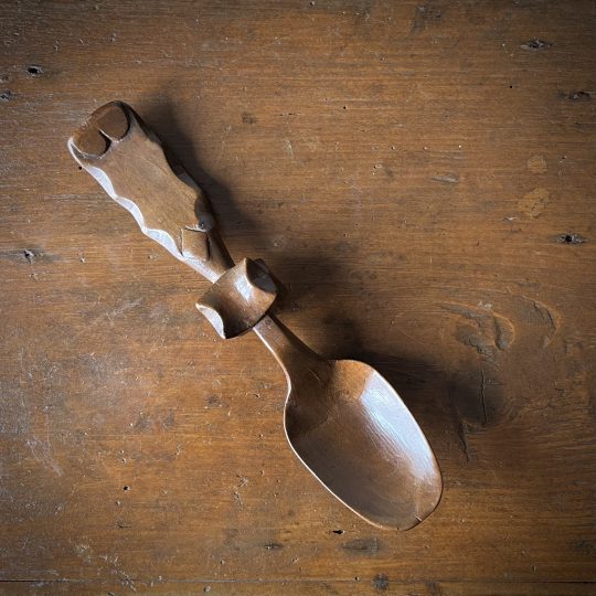 Small 19th century Welsh lovespoon