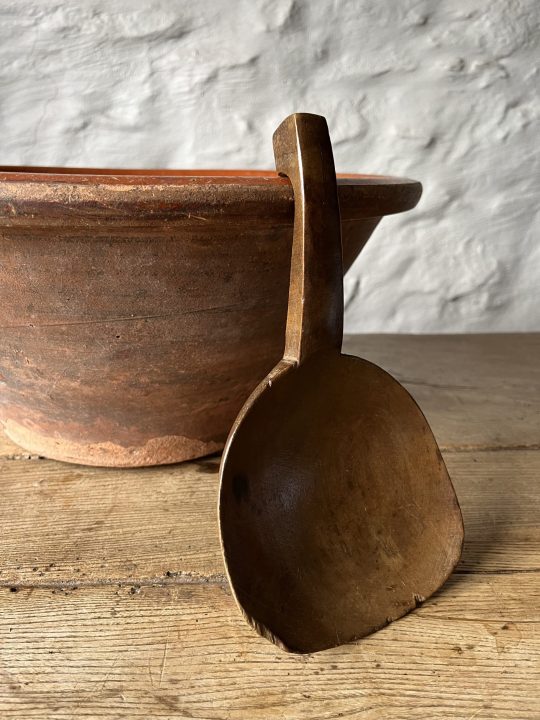 Welsh treen butter scoop Sold