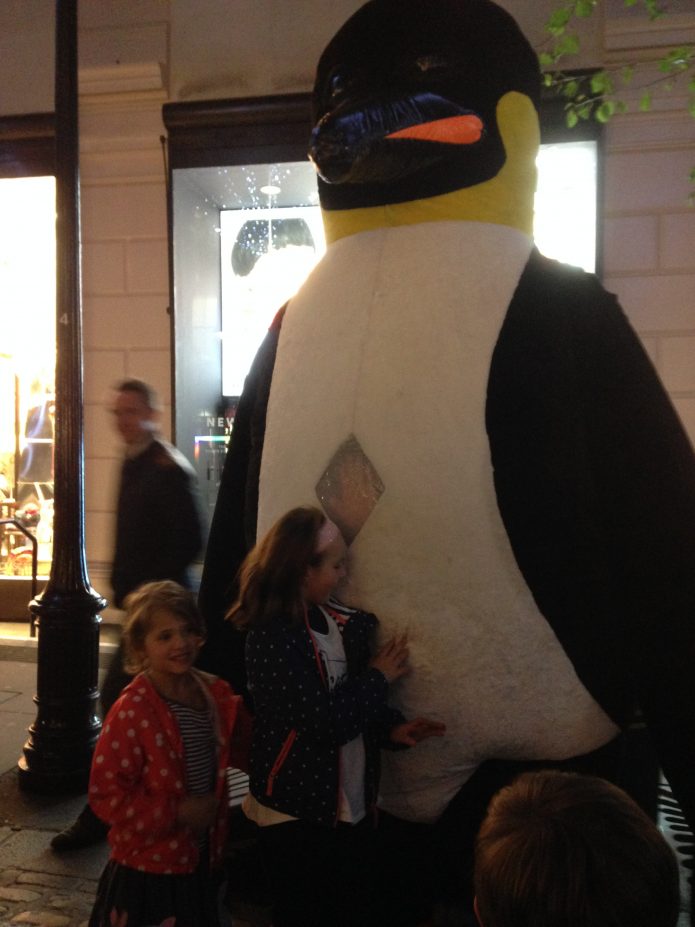 Giant penguins in Covent Garden