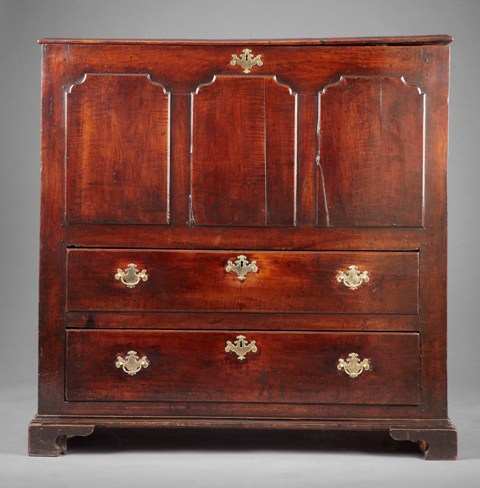 Rare Welsh fruitwood chest SOLD